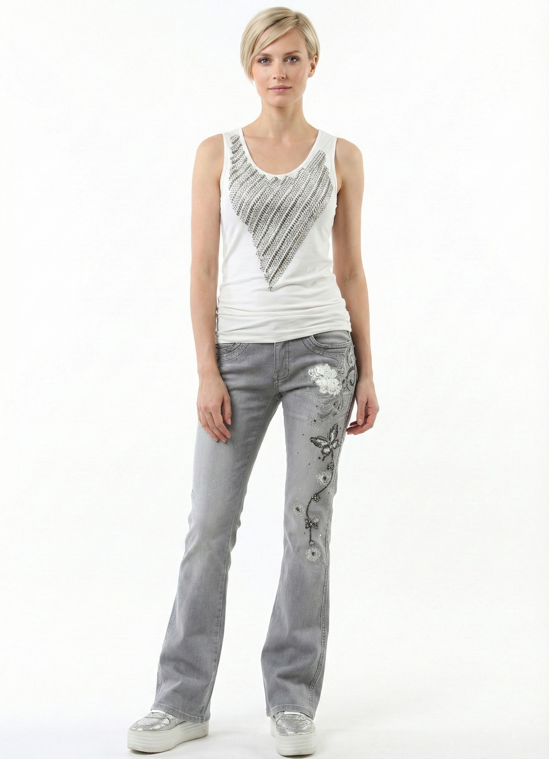 Серые демисезонные джинсы 6th Avenue - Серый - миниатюра 3