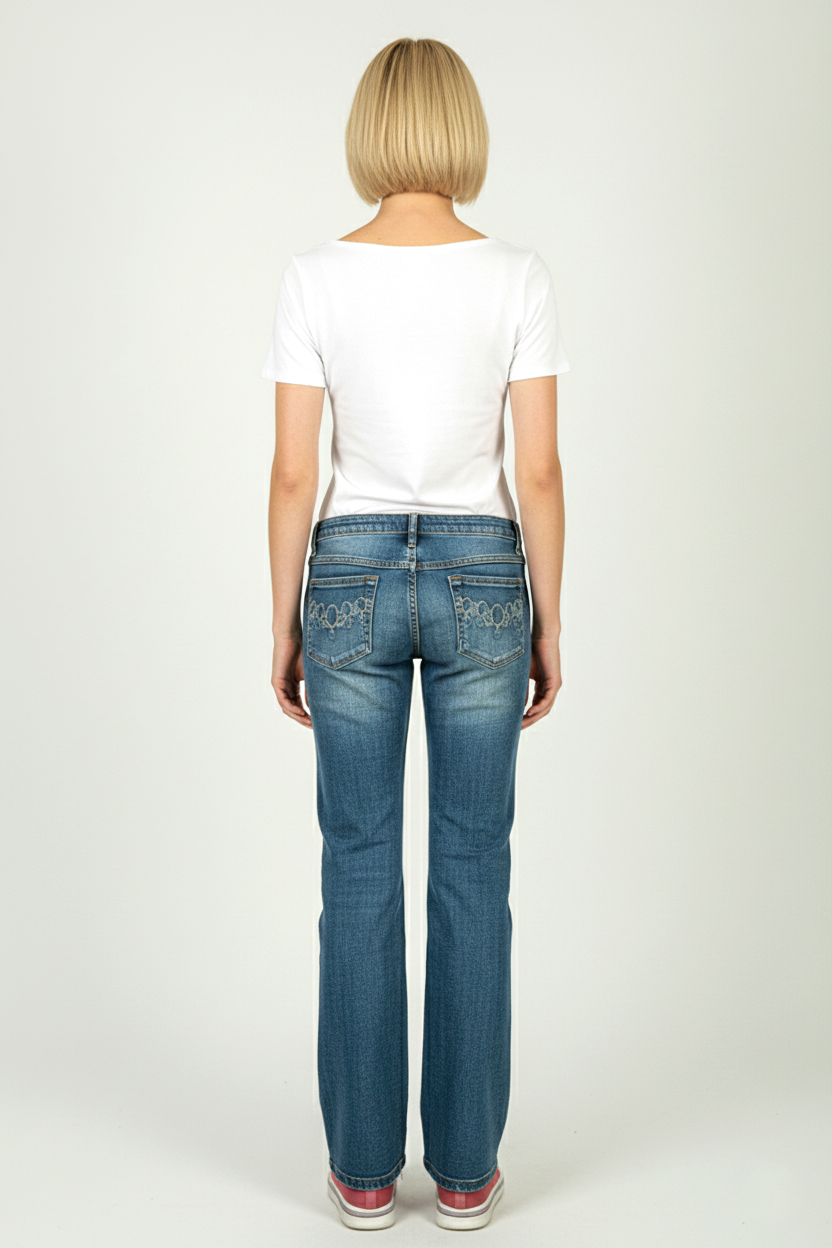 Синие демисезонные джинсы 6th Avenue - Синий - миниатюра 4