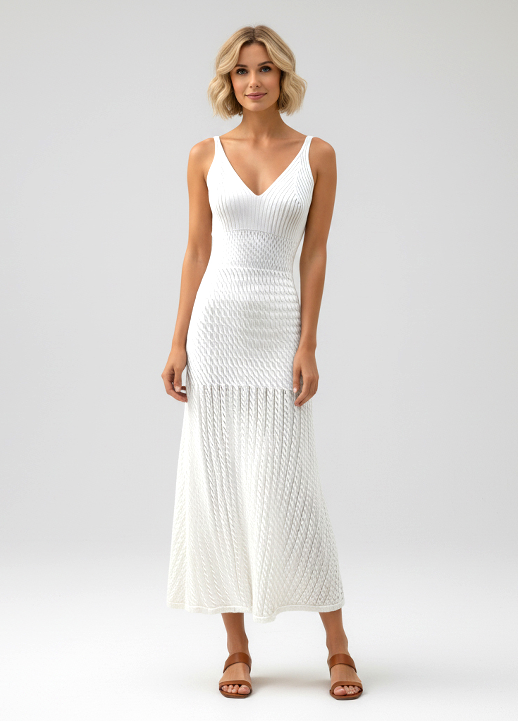 Легкое летнее трикотажное платье