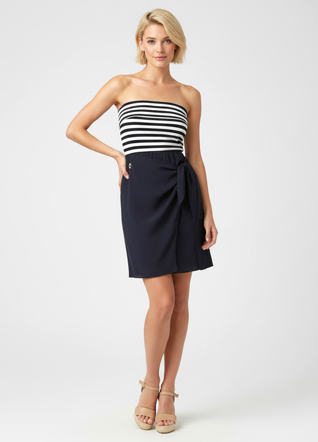 Платье летнее пляжное без бретелей