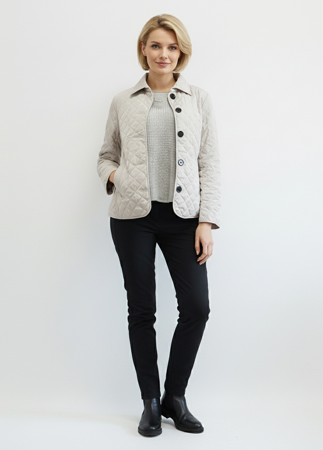 Женская демисезонная стеганая куртка Number Nine