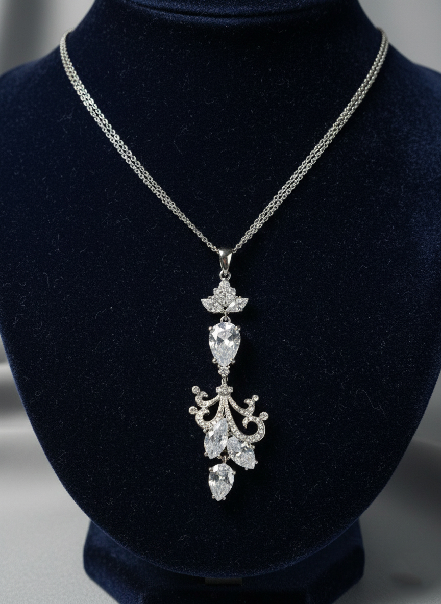 Колье Франсуа - серебряный - миниатюра 3