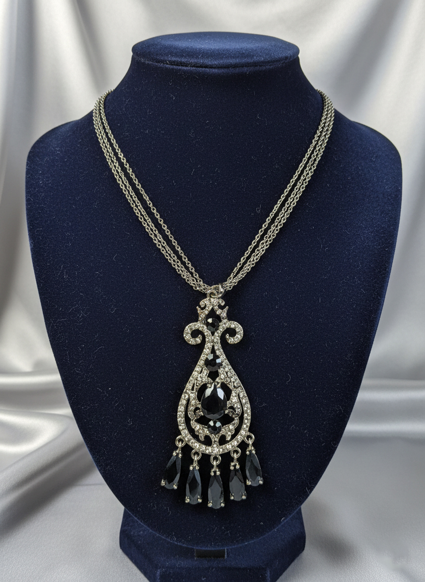 Колье Бриджит - Серебряный - миниатюра 3