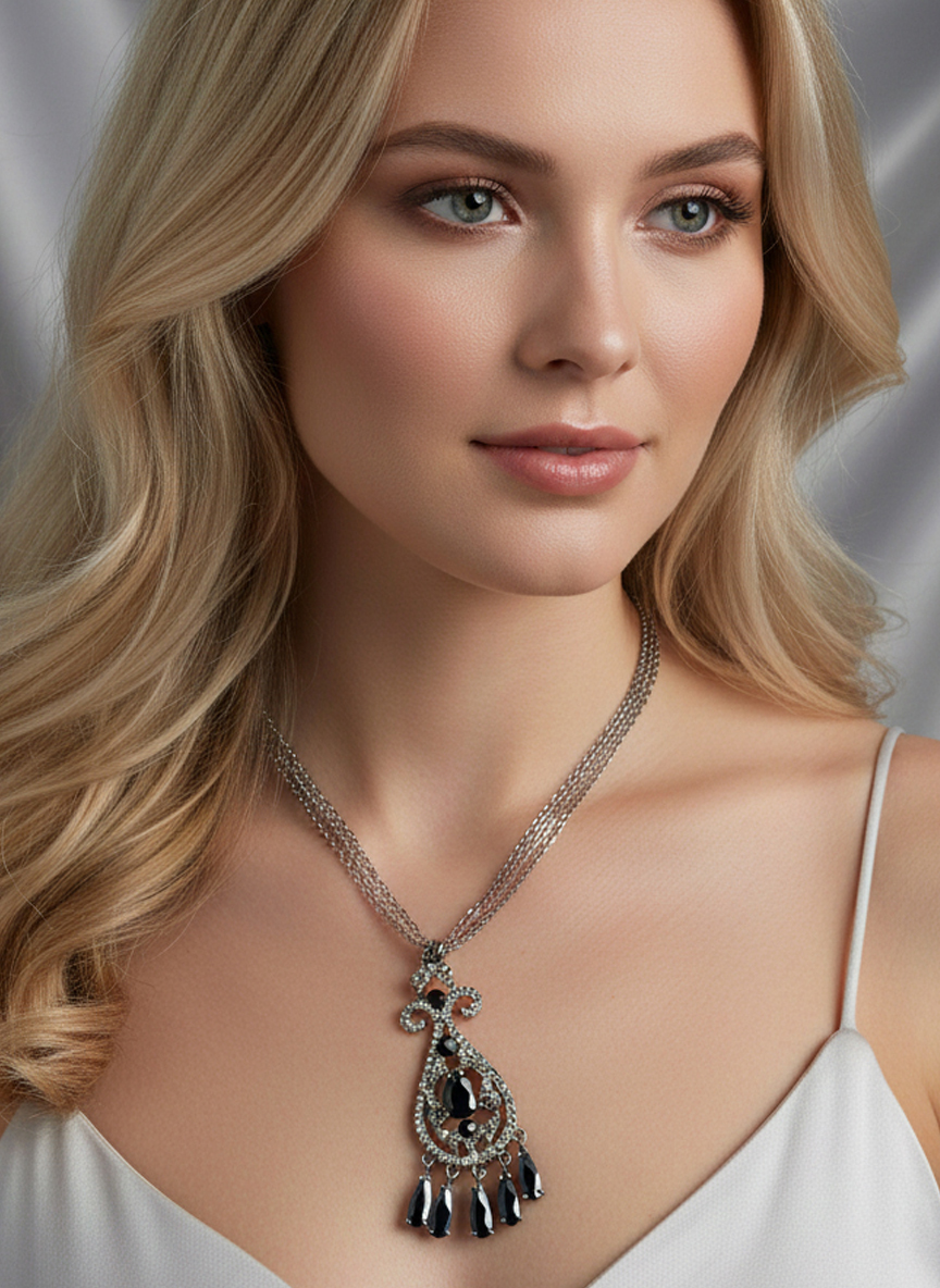 Колье Бриджит - Серебряный - изображение 1