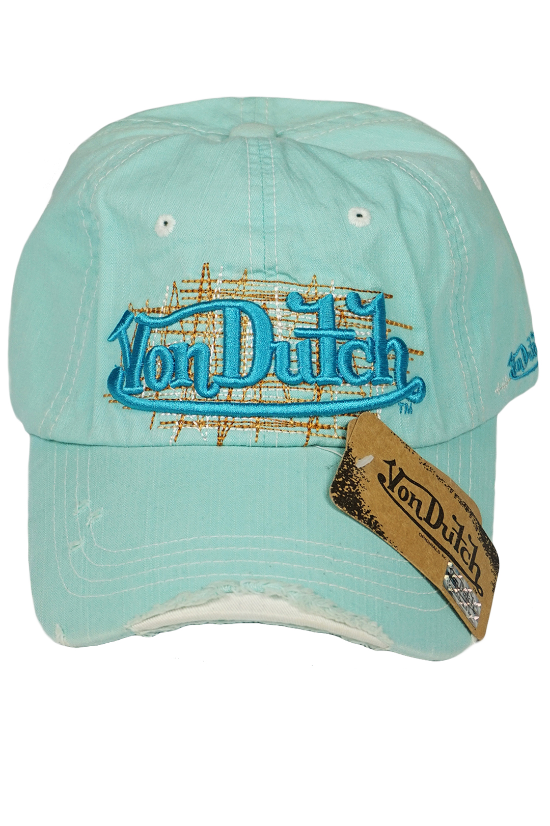 Кепка-бейсболка Von Dutch Korea - Бирюзовий - миниатюра 2
