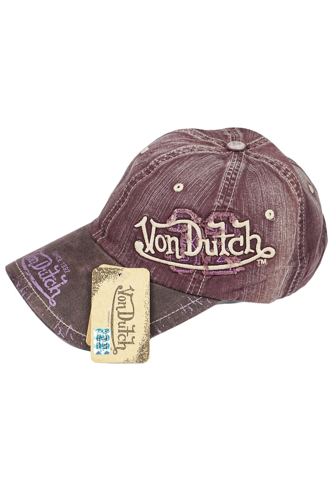 Кепка-бейсболка Von Dutch Korea - Бордовый - 2
