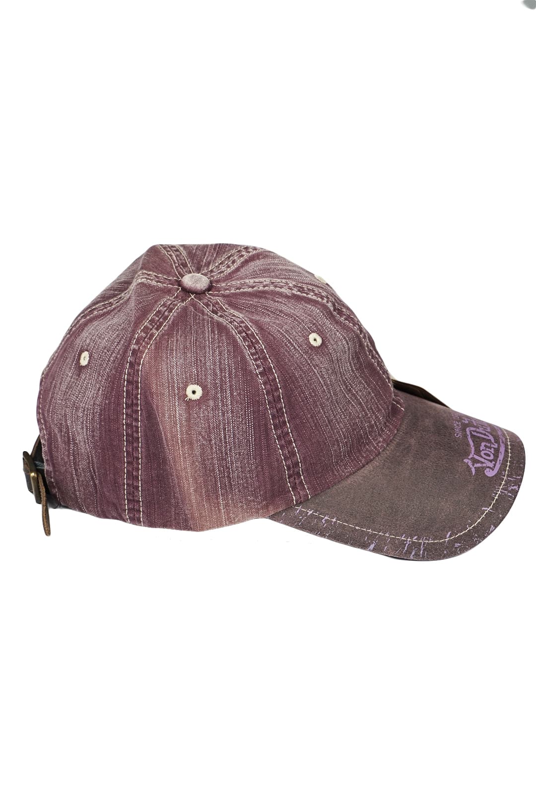 Кепка-бейсболка Von Dutch Korea - Бордовый - 3