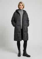 Жіночий демісезонний пуховик з капюшоном