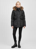 Женская пуховая куртка-аляска