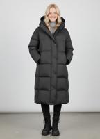 Женский зимний пуховик с капюшоном