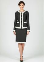 Женский деловой костюм с юбкой