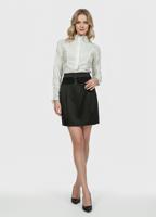 Чорна офісна спідниця-міні олівець