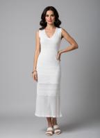 Ажурное летнее трикотажное платье