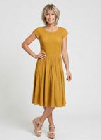 Жіноча плісирована сукня міді