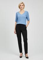 Женская футболка из ледяного шелка с V образным вырезом