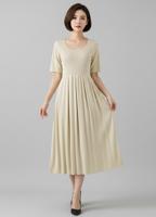 Летнее трикотажное платье для беременных женщин