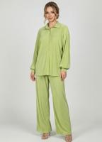 Жіночий літній брючний костюм плісе