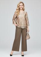 Летний брючный костюм-двойка