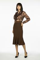 Женская блуза с рюшами