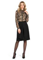 Женская блуза из органзы с баской