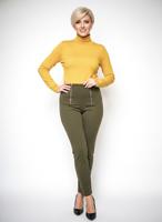 Женские демисезонные брюки с завышенной талией