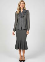 Женская блуза с жабо