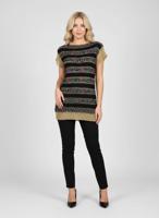 Женский нарядный джемпер с коротким рукавом