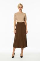 Трикотажная плиссированная юбка-карандаш