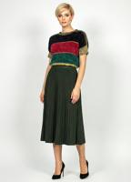 Трикотажная двусторонняя юбка миди