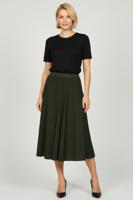 Трикотажная двусторонняя юбка миди