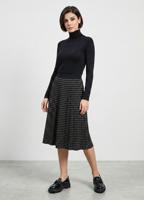 Трикотажна двостороння спідниця міді