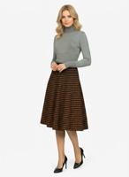 Трикотажная двусторонняя юбка миди