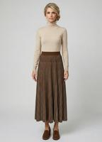 Трикотажна двостороння спідниця міді