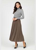 Трикотажная двусторонняя юбка миди