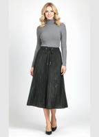 Трикотажная двусторонняя юбка миди