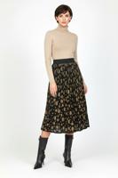 Трикотажная двусторонняя юбка миди