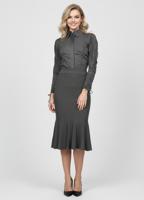 Трикотажная юбка годе миди