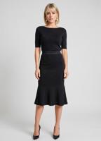 Трикотажна спідниця годе міді