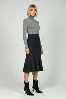 Трикотажная юбка годе миди