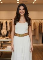 Женский широкий кожаный пояс в узоры