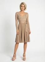 Платье-миди плиссированное трикотажное