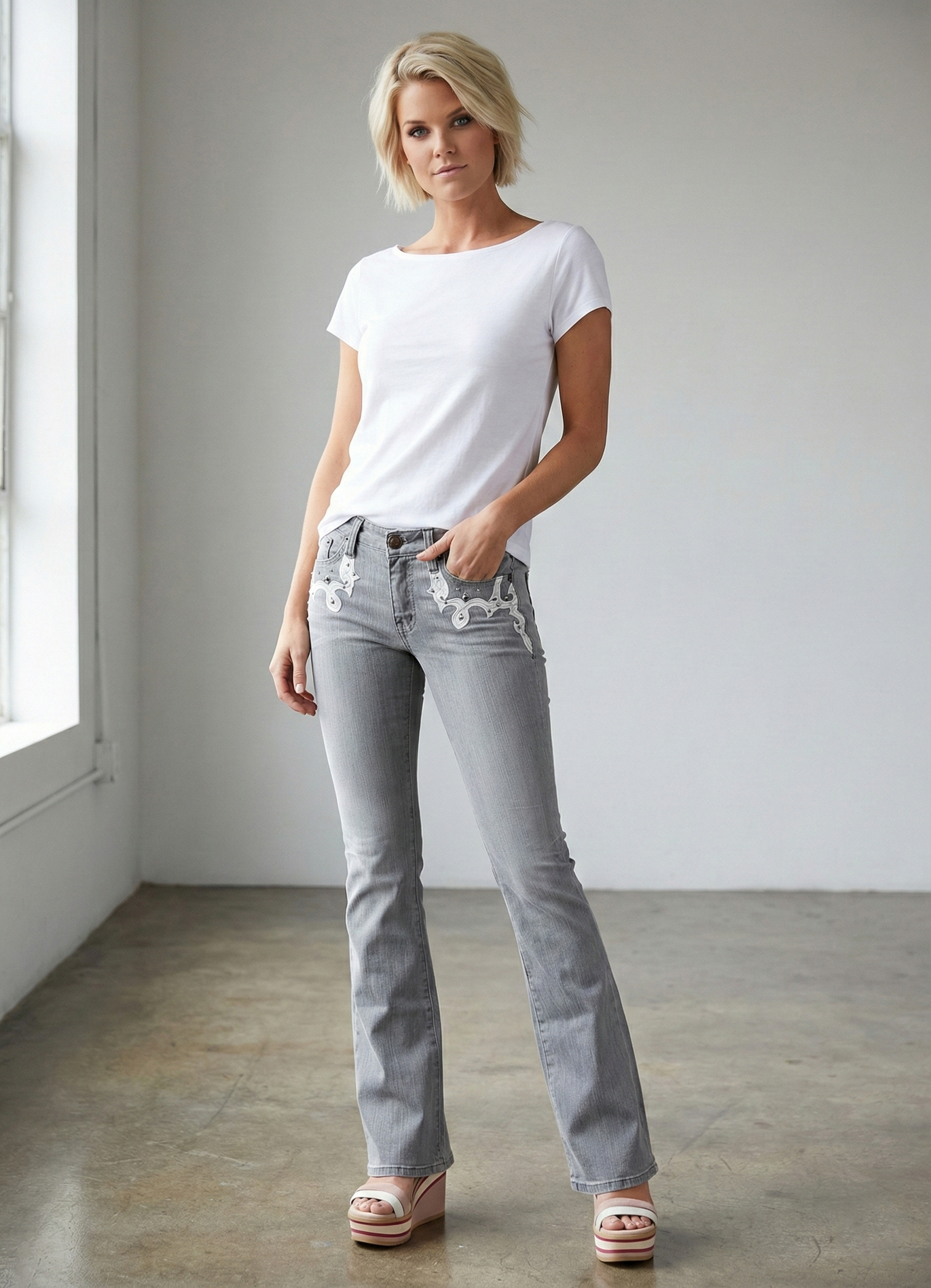 Сірі джинси демісезонні 6th Avenue - Сірий - изображение 1