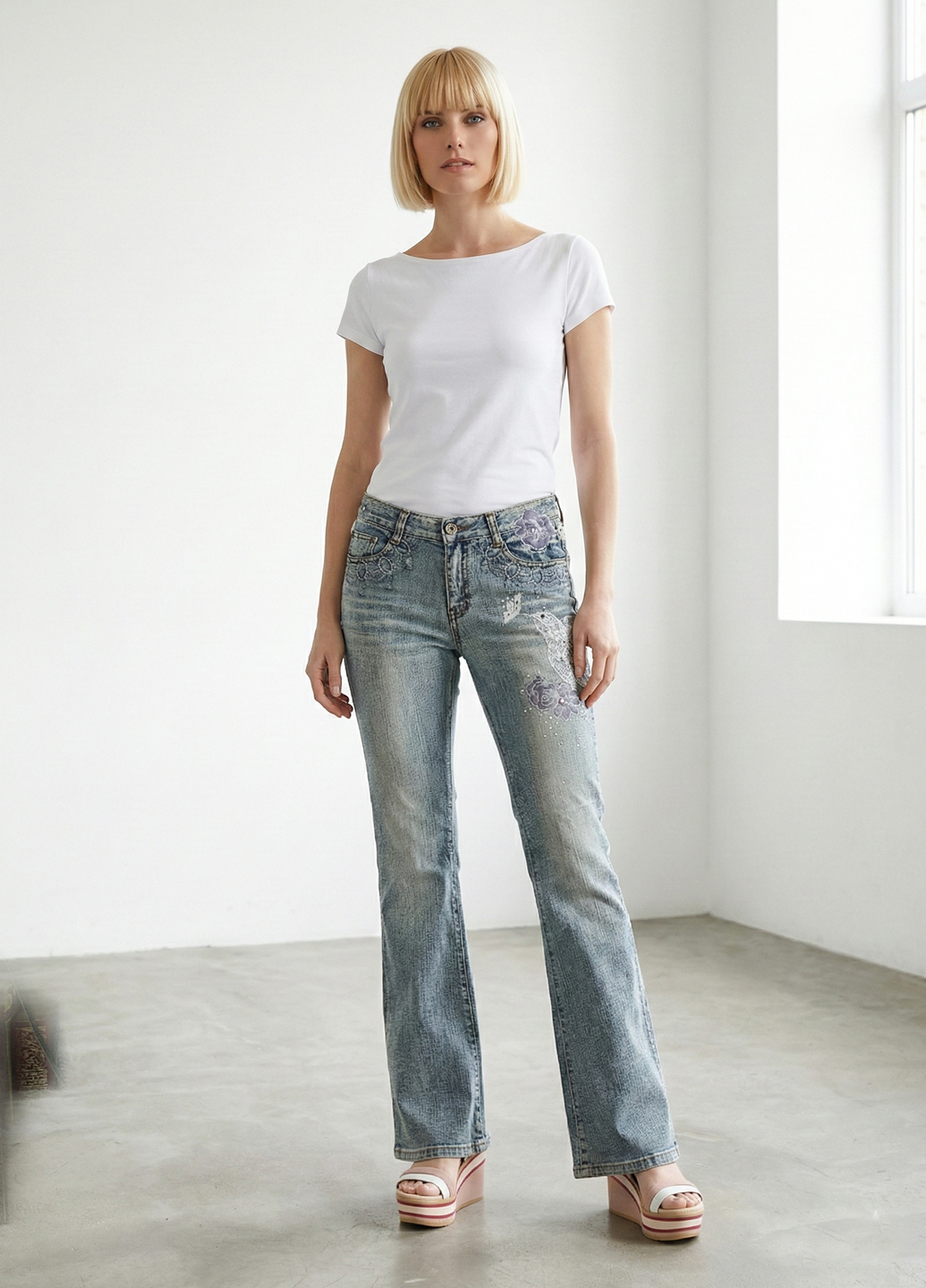 Сині демісезонні джинси 6th Avenue - Синій - изображение 1