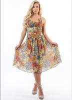 Платье летнее цветное шифоновое