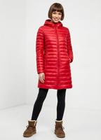 Жіноча демісезонна пухова куртка з капюшоном