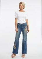 Жіночі вінтажні клешені джинси