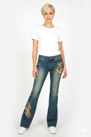 Женские винтажные клешеные джинсы