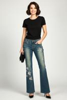 Женские винтажные клешеные джинсы