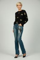 Женские винтажные клешеные джинсы