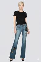 Женские винтажные клешеные джинсы